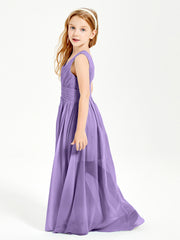 Long Elegant V-neck Bridesmaid Dresses For Juniors Tahiti
