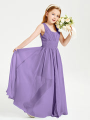 Long Elegant V-neck Bridesmaid Dresses For Juniors Tahiti