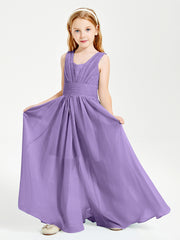 Long Elegant V-neck Bridesmaid Dresses For Juniors Tahiti