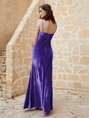 Cowl Neck Mermaid Velvet Gown Regency Plus Size
