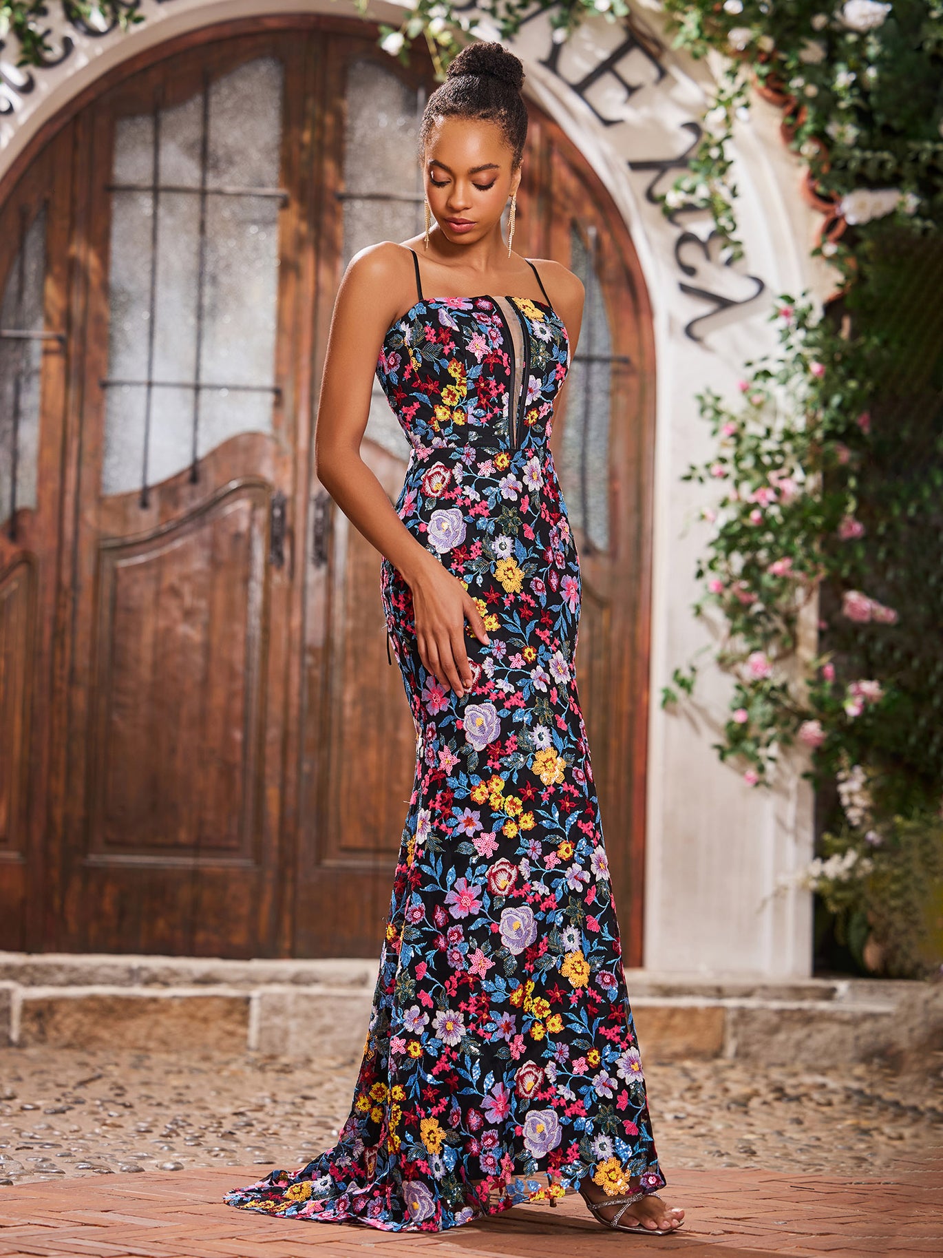 Floral Prom Dresses - Blossom at Prom with Floral Flair BABARONI Floral Prom Dresses - Blossom at Prom with Floral Flair BABARONI