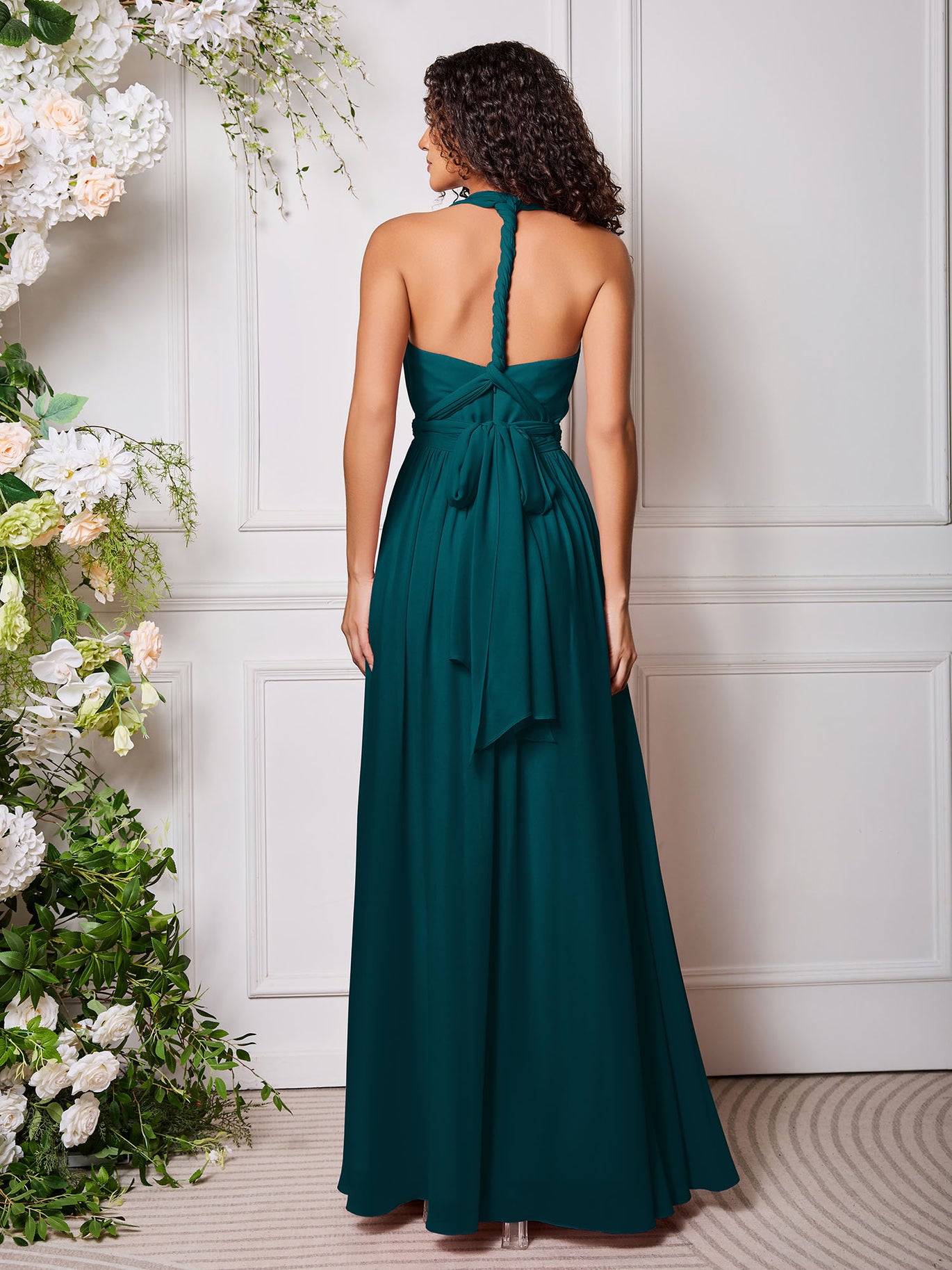 green dress prom Ladivine Long Formal Dress CB095 Emerald / 6 main image 1
