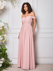 Off-the-Shoulder Multi Wear Convertible Bridesmaid Dresses