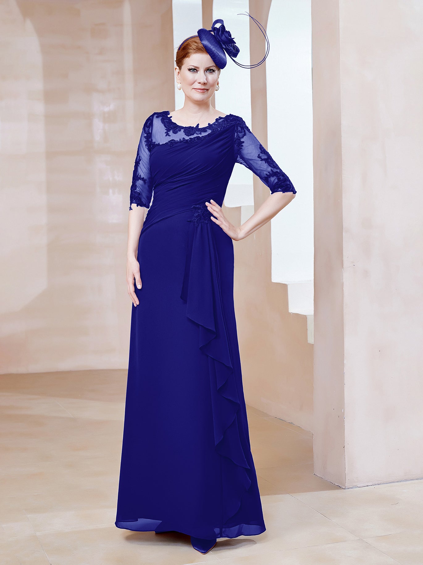 Royal Blue Mother of the Bride Dresses BABARONI Royal Blue Mother of the Bride Dresses BABARONI