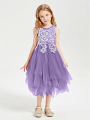 Tulle Tea Length Junior Bridesmaid Dresses Tahiti