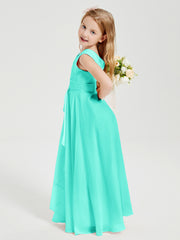 Boho Long Chiffon Bridesmaid Dresses Cascading Skirt Spa