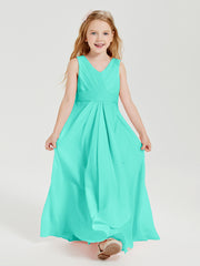 Boho Long Chiffon Bridesmaid Dresses Cascading Skirt Spa