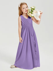 Boho Long Chiffon Bridesmaid Dresses Cascading Skirt Tahiti