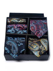 6 Piece Tie Pocket Square Set Series 4