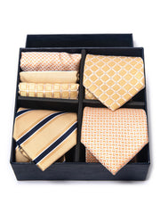 6 Piece Tie Pocket Square Set Series 4