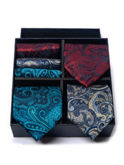 6 Piece Tie Pocket Square Set Series 4