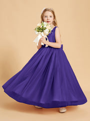 Tulle Junior Bridesmaid Dresses Satin Top Glamourous Bowknot Regency