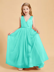 Tulle Junior Bridesmaid Dresses Satin Top Glamourous Bowknot Spa