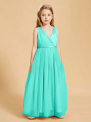 Tulle Junior Bridesmaid Dresses Satin Top Glamourous Bowknot Spa