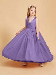 Tulle Junior Bridesmaid Dresses Satin Top Glamourous Bowknot Tahiti