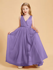 Tulle Junior Bridesmaid Dresses Satin Top Glamourous Bowknot Tahiti