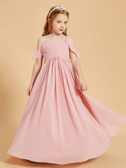 Off the Shoulder Bridesmaid Dresses for Juniors Dusty Rose