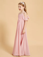 Off the Shoulder Bridesmaid Dresses for Juniors Dusty Rose