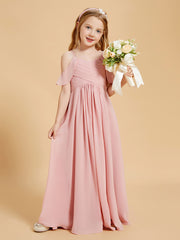 Off the Shoulder Bridesmaid Dresses for Juniors Dusty Rose