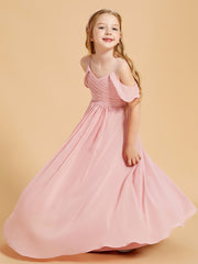 Off the Shoulder Bridesmaid Dresses for Juniors Dusty Rose