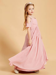 Off the Shoulder Bridesmaid Dresses for Juniors Dusty Rose