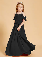 Off the Shoulder Bridesmaid Dresses for Juniors Black