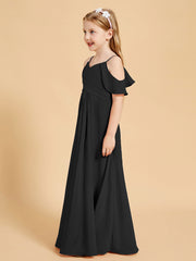 Off the Shoulder Bridesmaid Dresses for Juniors Black