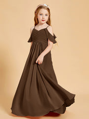 Off the Shoulder Bridesmaid Dresses for Juniors Brown