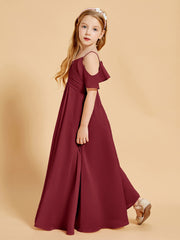 Off the Shoulder Bridesmaid Dresses for Juniors Burgundy