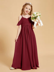Off the Shoulder Bridesmaid Dresses for Juniors Burgundy