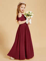 Off the Shoulder Bridesmaid Dresses for Juniors Burgundy