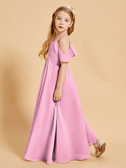 Off the Shoulder Bridesmaid Dresses for Juniors Candy Pink