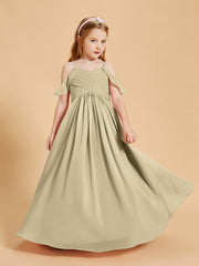 Off the Shoulder Bridesmaid Dresses for Juniors Champagne