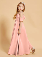 Off the Shoulder Bridesmaid Dresses for Juniors Coral