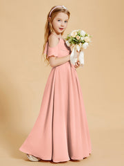 Off the Shoulder Bridesmaid Dresses for Juniors Coral