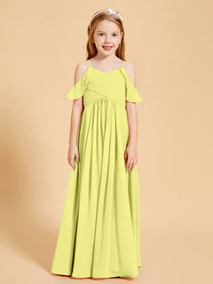 Off the Shoulder Bridesmaid Dresses for Juniors Daffodil