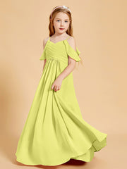 Off the Shoulder Bridesmaid Dresses for Juniors Daffodil