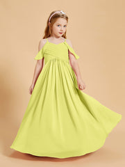 Off the Shoulder Bridesmaid Dresses for Juniors Daffodil