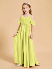 Off the Shoulder Bridesmaid Dresses for Juniors Daffodil