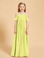 Off the Shoulder Bridesmaid Dresses for Juniors Daffodil