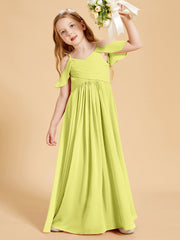 Off the Shoulder Bridesmaid Dresses for Juniors Daffodil