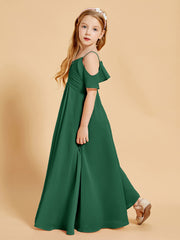 Off the Shoulder Bridesmaid Dresses for Juniors Dark Green