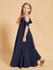 Off the Shoulder Bridesmaid Dresses for Juniors Dark Navy