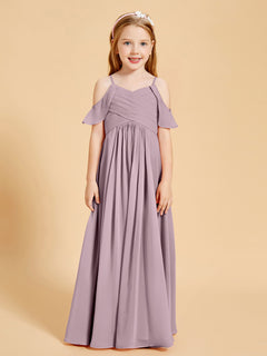 Off the Shoulder Bridesmaid Dresses for Juniors Dusk