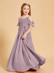 Off the Shoulder Bridesmaid Dresses for Juniors Dusk