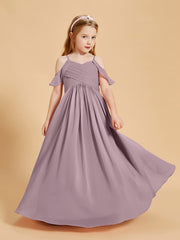 Off the Shoulder Bridesmaid Dresses for Juniors Dusk