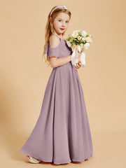 Off the Shoulder Bridesmaid Dresses for Juniors Dusk