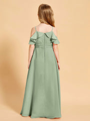 Off the Shoulder Bridesmaid Dresses for Juniors Dusty Sage