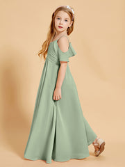 Off the Shoulder Bridesmaid Dresses for Juniors Dusty Sage