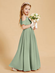 Off the Shoulder Bridesmaid Dresses for Juniors Dusty Sage
